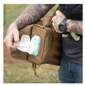 Tactical baby gear wipes attachment camouflage